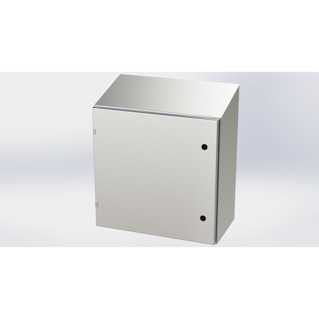 Saginaw Control & Engineering 1/4 Turn Latch Electrical Enclosures, 24 in H, 12 in D, 24 in W, NEMA 3R, 4, 4X, 12, 13 SCE-24EL2412SSST
